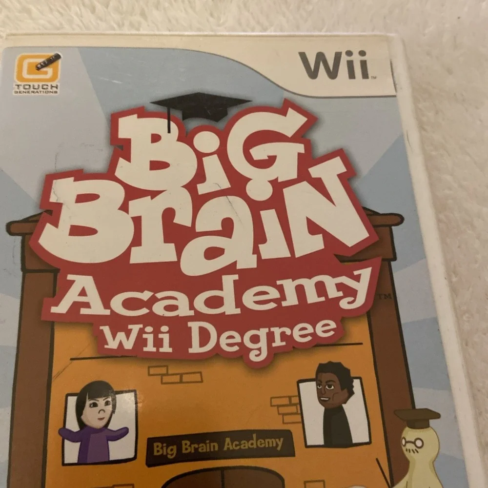 Big Brain Academy Wii Degree Nintendo Wii 2007 Complete CIB‎